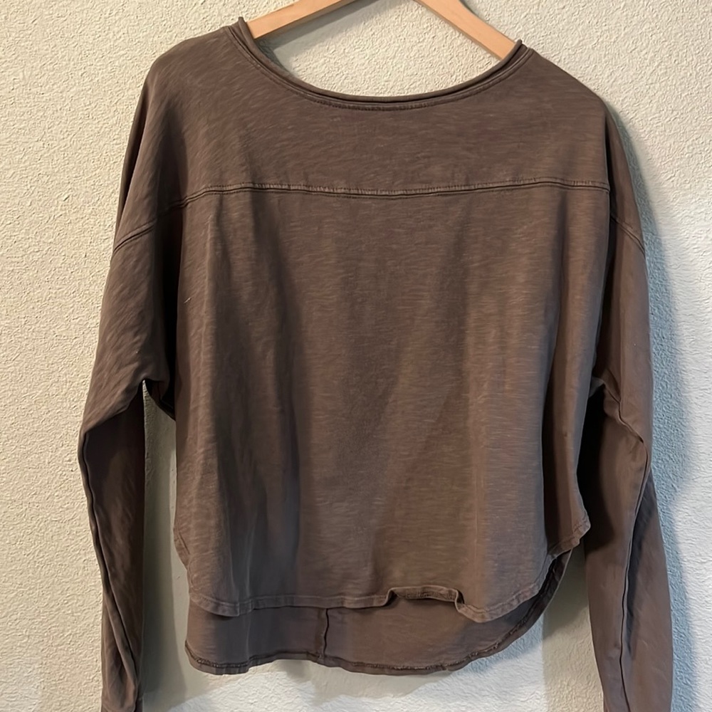 Grey Boat-Neck Sweatshirt
